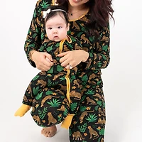 Leveret Toddler 1-pc Cooling Viscose Long Sleeve Animal Footed Pajamas