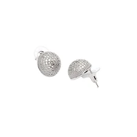 AGP PARIS Sparkling Sphere Stud Womens Necklace and Earrings Set