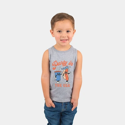 The Juniper Shop - Party USA Hot Dog Toddler Graphic Tank