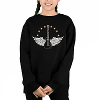 LA Pop Art Girl's Word Sweatshirt - Country Female Singers