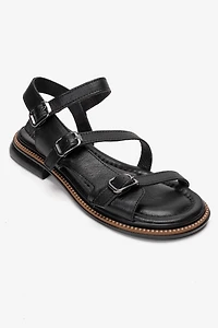 Forever & Always Womens Morez Leather Sandals
