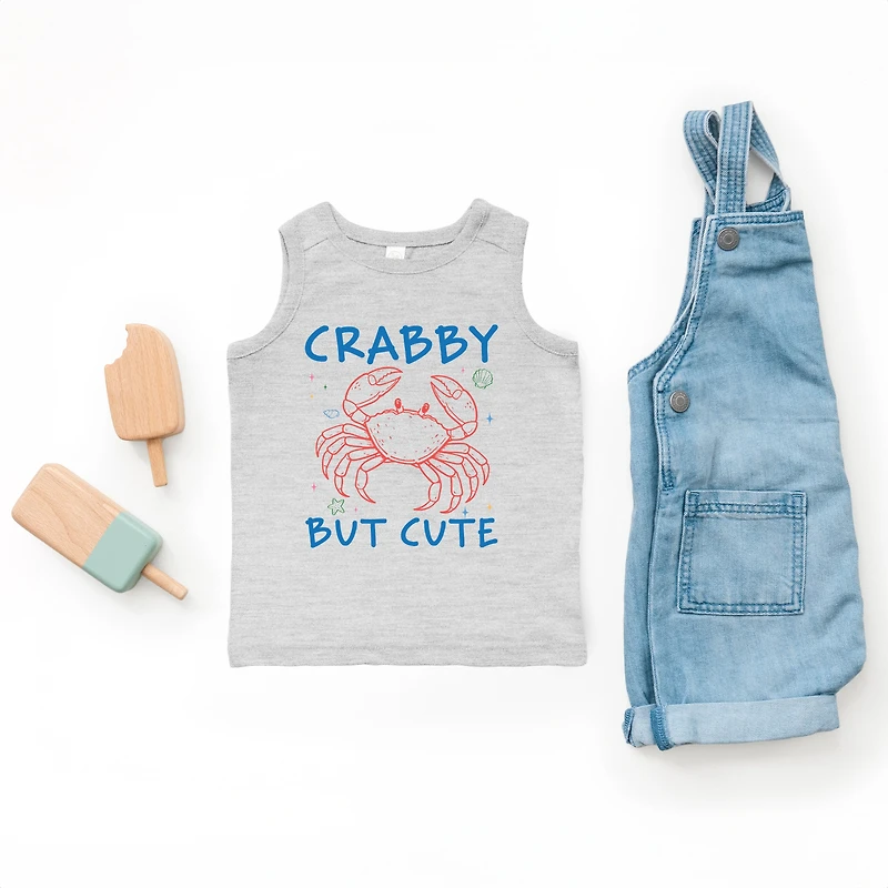 The Juniper Shop - Crabby But Cute Toddler Graphic Tank