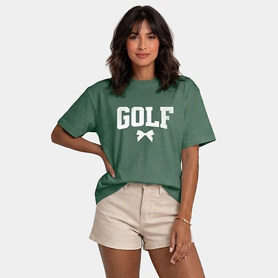 Simply Sage Market - Golf Arched Bow Women's Relaxed Boxy Tee