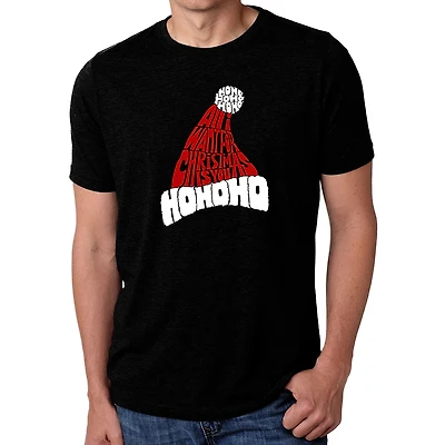 LA Pop Art Men’s Cotton/Poly Word T-Shirt - "All I Want For Christmas Is You"