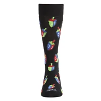 MeMoi Men's Colorful Hanukkah Dreidel Novelty Crew Socks