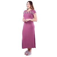 MeMoi Women's Enchanted Romance Floral Accent Embroidered Nightgown