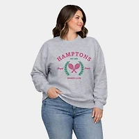 Simply Sage Market - Embroidered Hampton Sports Club  Women's Plus Sized Graphic Sweatshirt