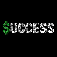 LA Pop Art Men's Cotton/Poly Blend Word T-Shirt - Success
