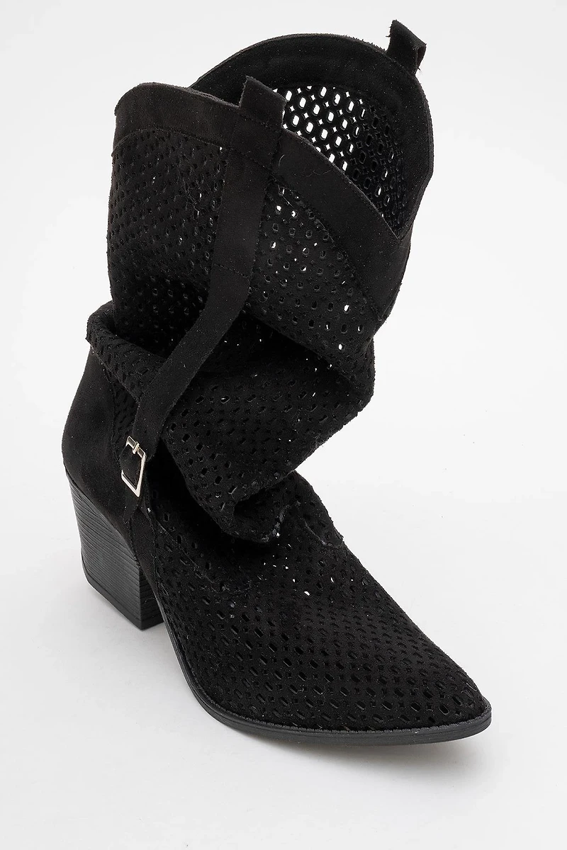 Prologue Shoes Womens Larry Western Cut-Out Summer Boots