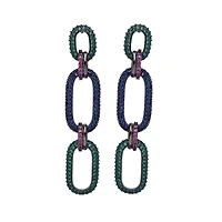 AGP PARIS Womens Diva Dangle Drop Oval Drop Earrings