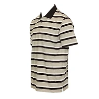 Gioberti Men's Regular Fit Stripe Short Sleeve Polo w/ Pocket