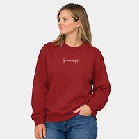 Simply Sage Market - Embroidered Grammy Heart  Women's Graphic Sweatshirt