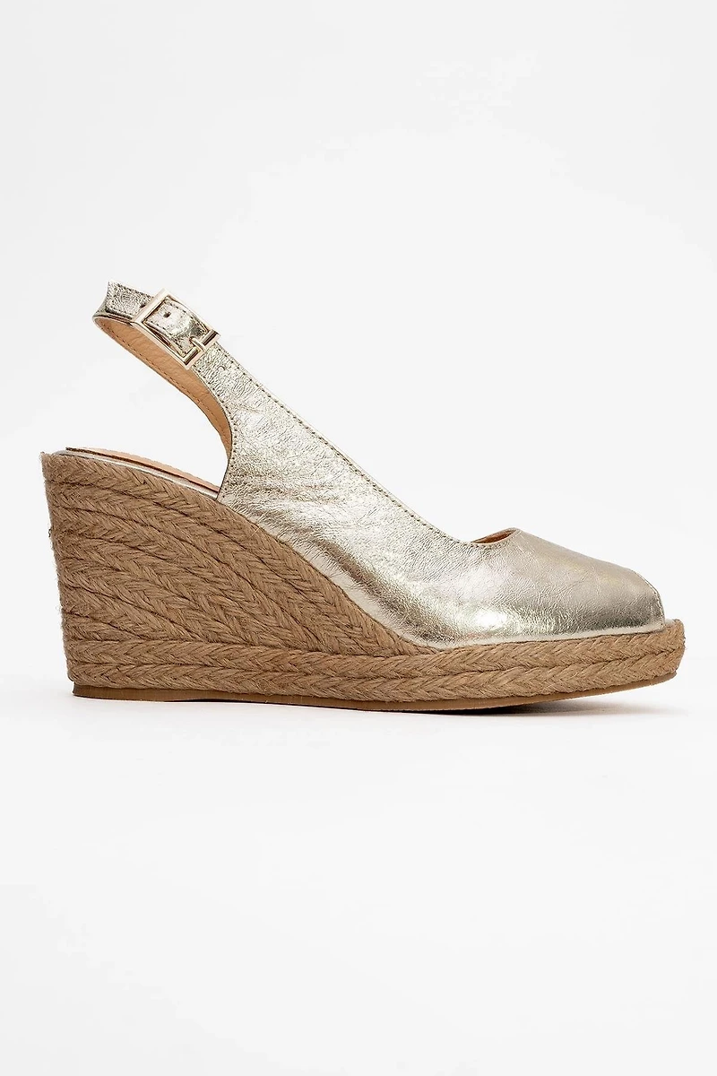 Forever & Always Womens Ryan Leather Espadrilles