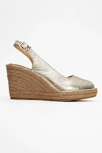 Forever & Always Womens Ryan Leather Espadrilles