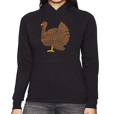 LA Pop Art Thanksgiving - Women's Word Hooded Sweatshirt