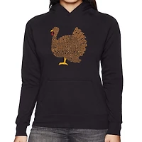 LA Pop Art Thanksgiving - Women's Word Hooded Sweatshirt