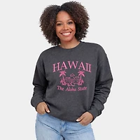 Simply Sage Market - Embroidered Hawaii The Aloha State  Women's Graphic Sweatshirt