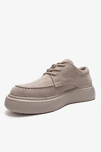 Forever & Always Womens Mareon Leather Lace Up Sneaker