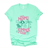 Simply Sage Market - Tired Moms Summer Club Women's Short Sleeve Graphic T-Shirt