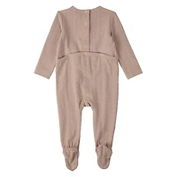 MeMoi Baby and Toddler Cotton-Rich Faux Cable Knit Footie