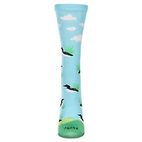 MeMoi Women's Loon Bird Rayon From Bamboo Crew Socks