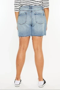 KanCan Women's Plus High Rise Shorts June