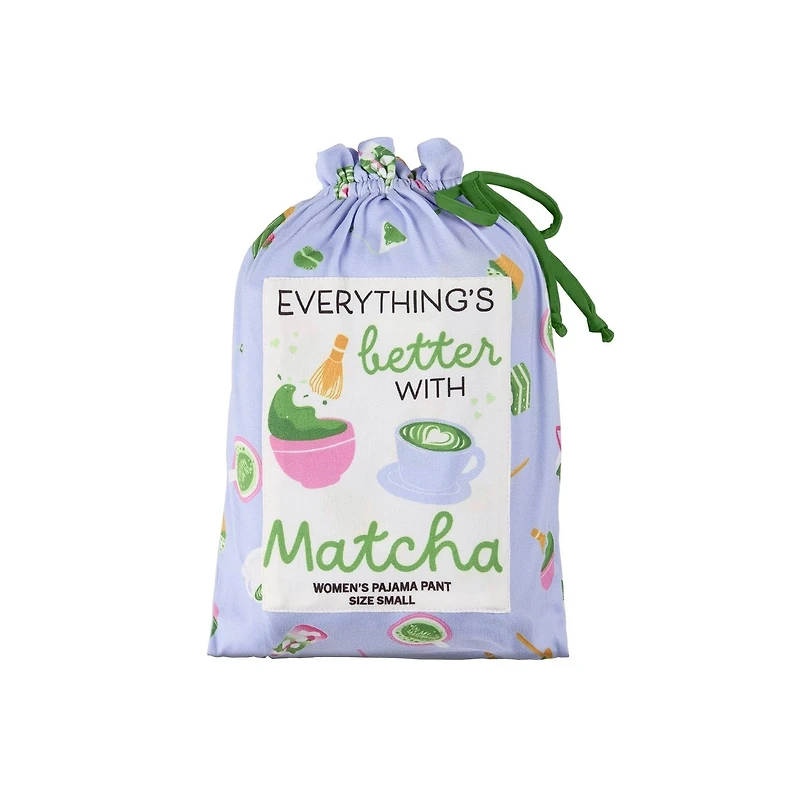 MeMoi Women's "Matcha" Pull-On PJ Pant Bag