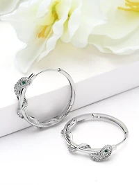 AGP PARIS Womens Serpent Hoop Earrings