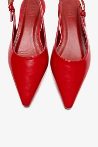 Prologue Shoes Womens Jenna Slingback Pointed Toe Pump