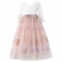 Laurenza's Toddler Girls Tulle Flower Girl Dress with Embroidery