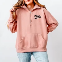 Simply Sage Market Motherhood University Jersey Quarter-Zip Fleece