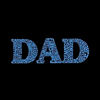 LA Pop Art Dad - Men's Word Hooded Sweatshirt