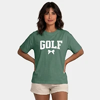 Simply Sage Market - Golf Arched Bow Women's Relaxed Boxy Tee