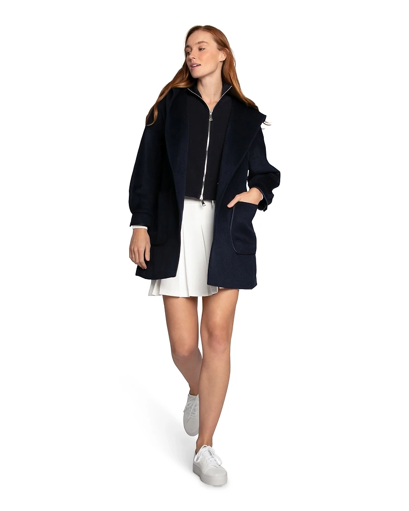 Belle & Bloom Womens Next To You Hooded Wool Blend Coat