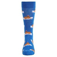 MeMoi Men's Festive Walrus Novelty Crew Socks