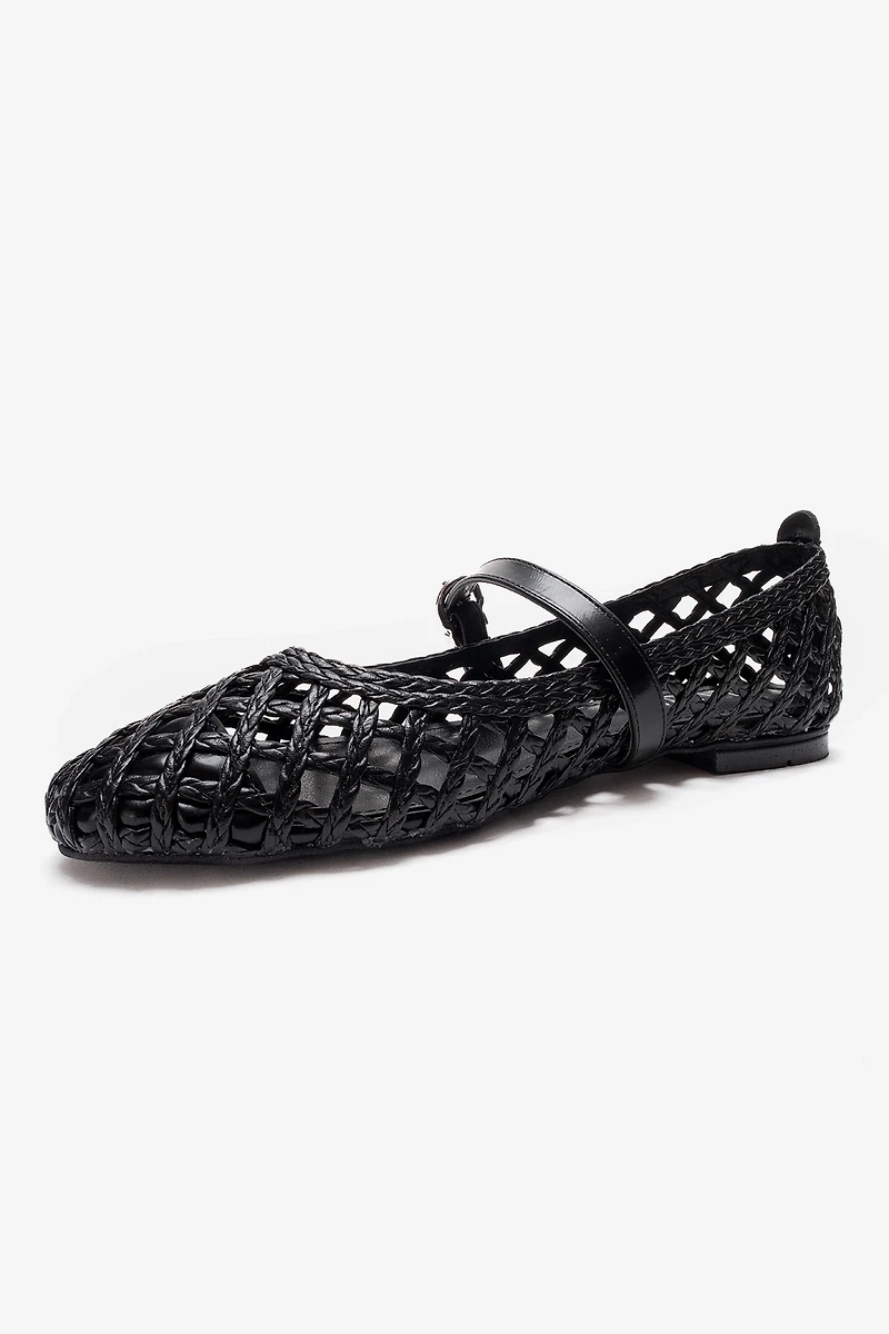 Prologue Shoes Womens Doux Woven Ballet Flat