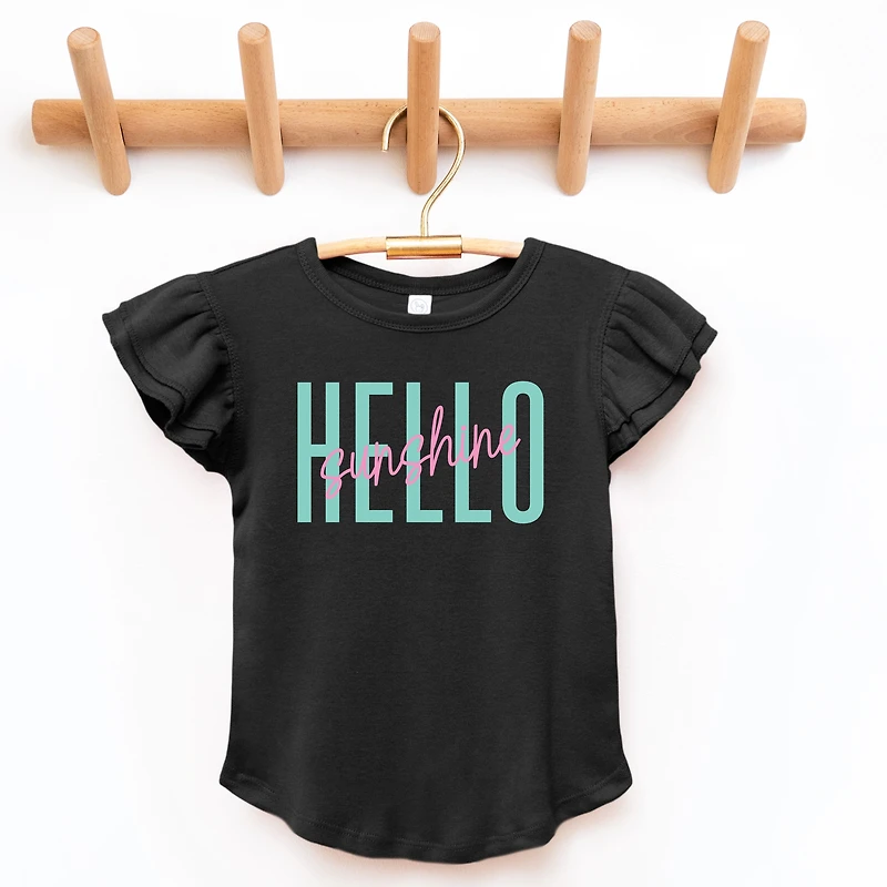 The Juniper Shop - Hello Sunshine Tall Flutter Sleeve Graphic T-Shirt
