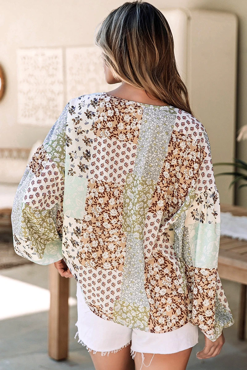 Threaded Pear Women's Winnie Long Puff Sleeve Shirt
