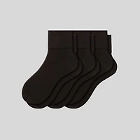 Wear Sierra Women's 3 Pair Packs Turn Cuff Socks