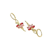 AGP PARIS Womens Diva Ballet Dancer Pink Drop Earrings