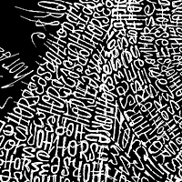 LA Pop Art Men's Horse Mane Word T-Shirt