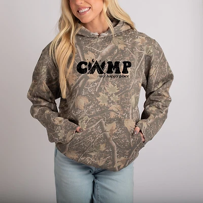 Simply Sage Market - Camp My Happy Place Camo Hoodie