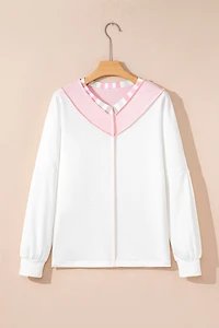 Threaded Pear Women's Promise Color Block Loose Long Sleeve Top