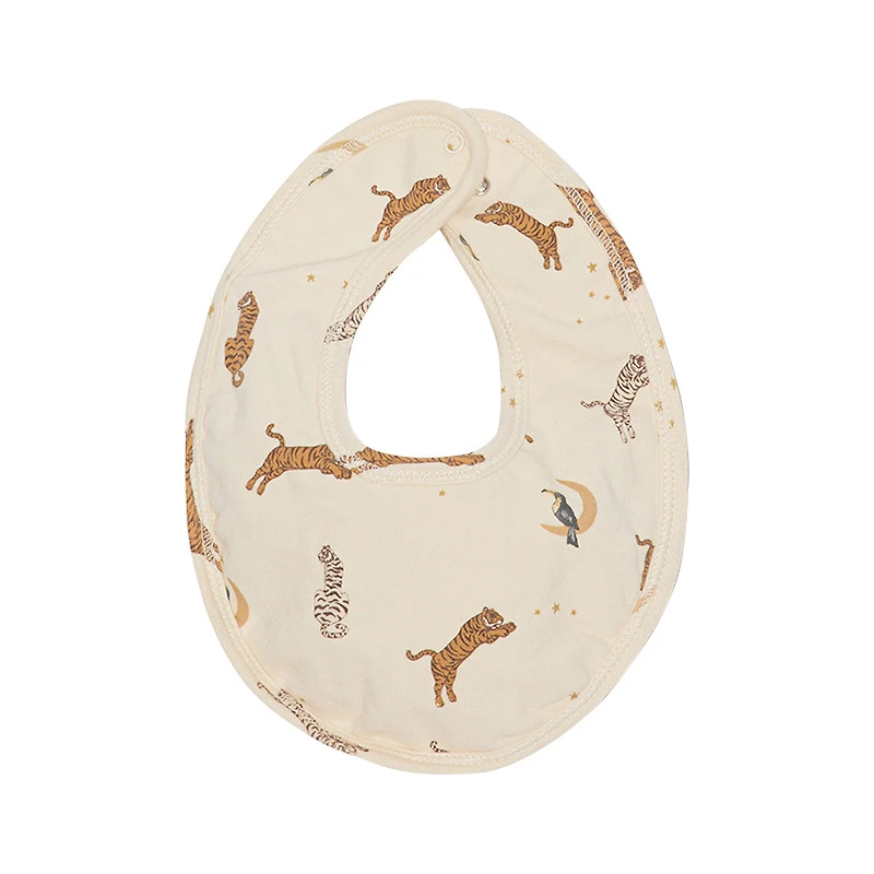 19076 Baby Cartoon Animal Cotton Bibs - Newborn to 12 Months