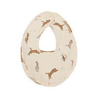 19076 Baby Cartoon Animal Cotton Bibs - Newborn to 12 Months