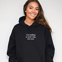 Simply Sage Market - I'm Smiling At Your Dog, Not You Women's Graphic Hoodie