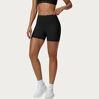 Anna-Kaci Women's High Waist Biker Shorts with Smooth Stretch Knit Fabric