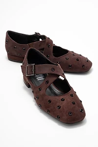 Prologue Shoes Womens Addison Cross Strap Mary Jane