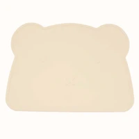 MyKids-USA Baby Bear Shape Silicone Washable Insulated Placemat
