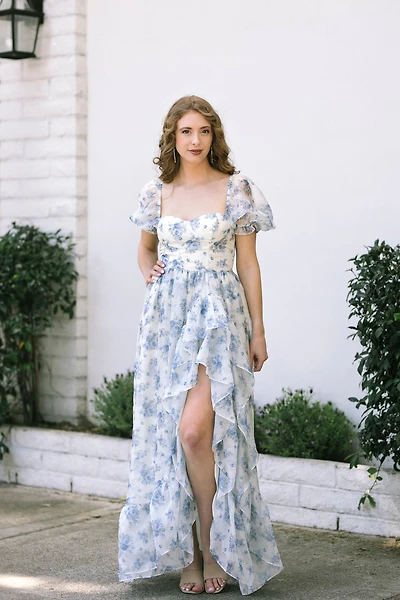 Storia Leighton Ruffled Maxi Dress | Pacific City